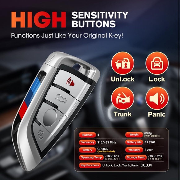 Autel MaxiIM IKEY IKEYBW004AL Work with KM100 OE-Quality Smart Key for BMW - Picture 4 of 9